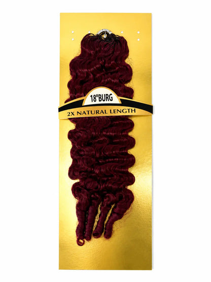 KIWI® Seamless Crochet™ – Feather Crochet Hair Extensions for Miracle Knots (Deep/Water Wave/Burmese) KIWI HAIR BEAUTY