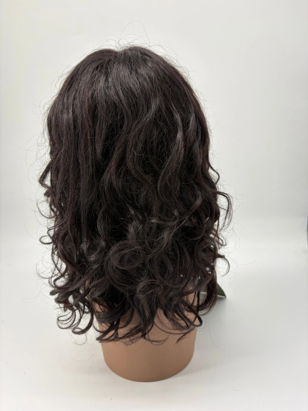 Cindy – Natural Black Wavy Human Hair Lace Front Wig KIWI HAIR BEAUTY