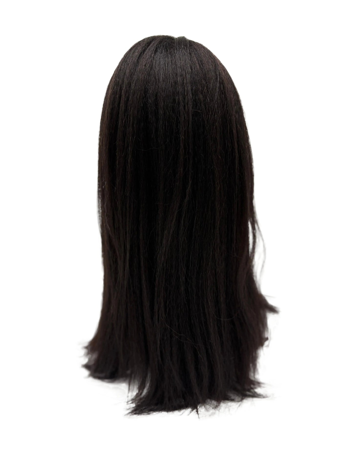 Cleopatra 20” Kinky Straight Lace Front Wig – Natural Yaki Texture | Human Hair KIWI HAIR BEAUTY