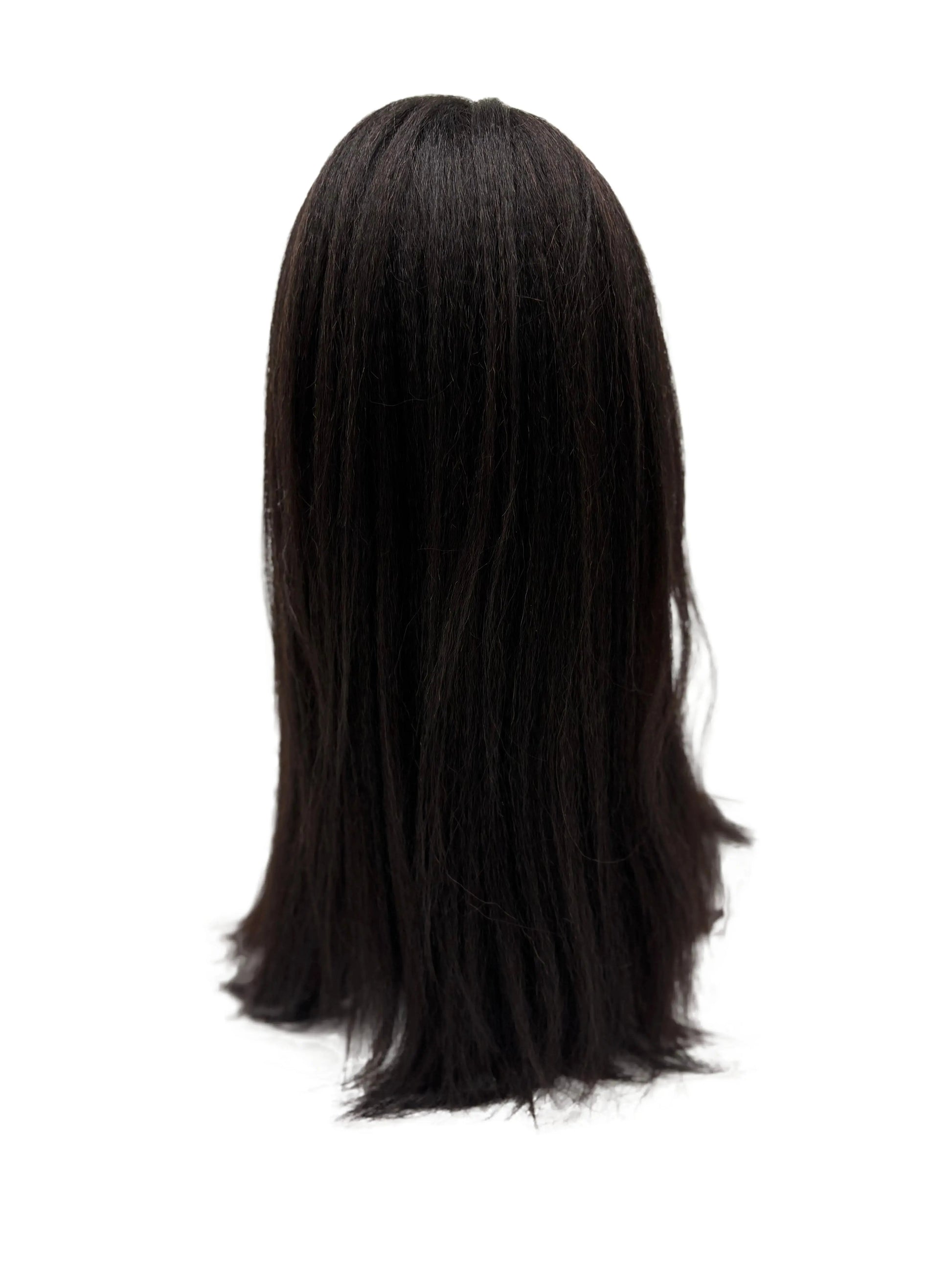 Cleopatra 20” Kinky Straight Lace Front Wig – Natural Yaki Texture | Human Hair KIWI HAIR BEAUTY