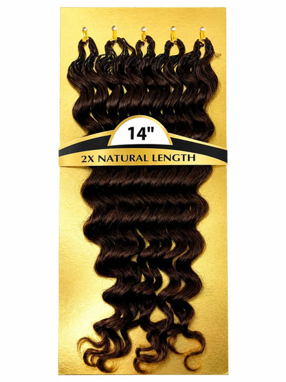 KIWI® Seamless Crochet – Feather Crochet Hair Extensions Deep/Water Wave KIWI HAIR BEAUTY
