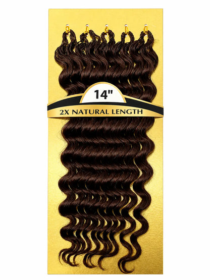 KIWI® Seamless Crochet – Feather Crochet Hair Extensions Deep/Water Wave KIWI HAIR BEAUTY