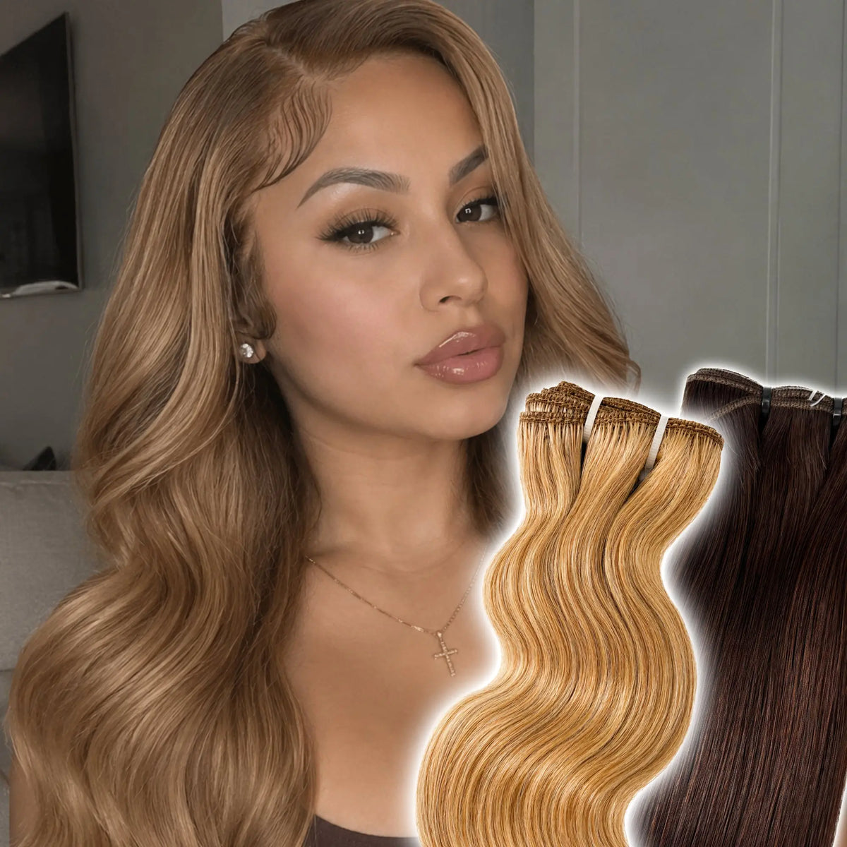 Double Drawn Human Hair Bundles — 100% Remy Human Hair Sew-In Weave KIWI HAIR BEAUTY