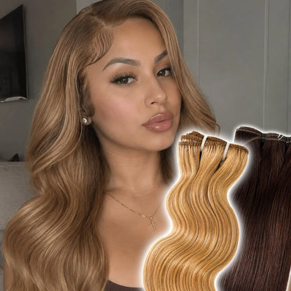 Double Drawn Human Hair Bundles — 100% Remy Human Hair Sew-In Weave KIWI HAIR BEAUTY