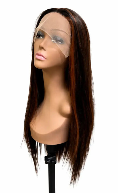 24" Straight Synthetic Lace Front Wig (3 Colors) KIWI HAIR BEAUTY
