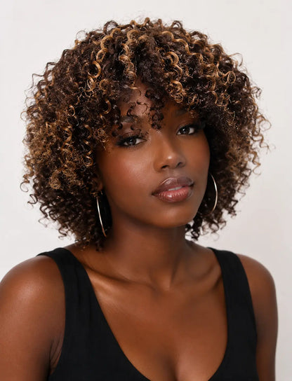 Easy-Go Short Jerry Curly Wig (8 Colors) KIWI HAIR BEAUTY