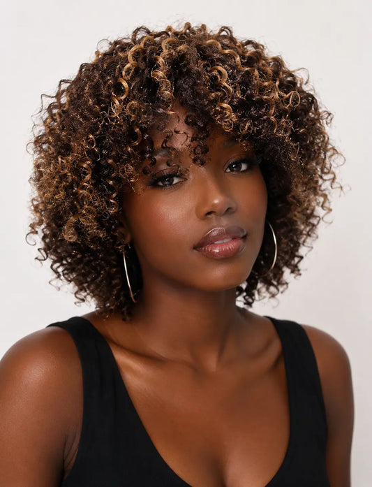 Easy-Go Short Jerry Curly Wig (8 Colors) KIWI HAIR BEAUTY