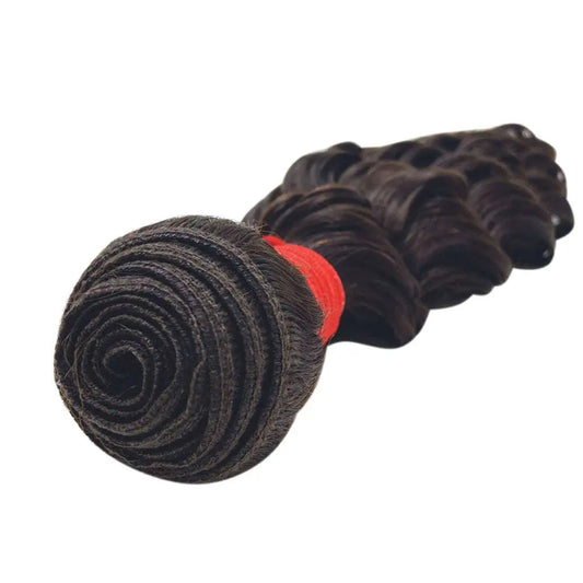 Deep Curl Virgin Human Hair Bundle – Single Pack, Color #4 Medium Brown