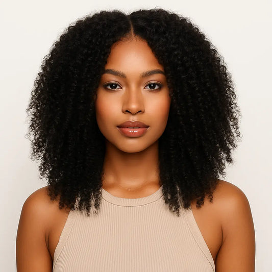 KIWI Virgin Human Hair Jerry Curl Bundle – Soft, Curly Texture, Tangle-Free, Natural Color
