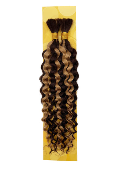 KIWI Water Wave Bulk Human Hair for Braiding – Natural Bohemian Curls
