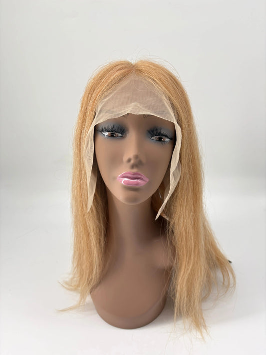 Pearly – 18" Straight Human Hair Wig – 27/613 KIWI HAIR BEAUTY