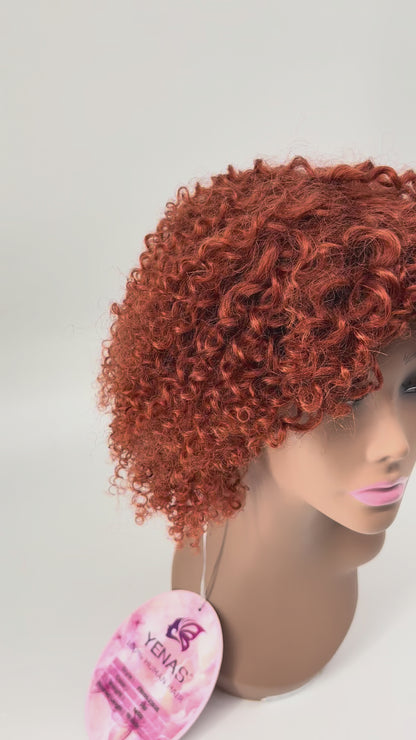 Easy-Go Short Jerry Curly Wig – 350 Copper Red