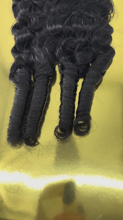 KIWI® Seamless Crochet™ Burmese Curl Crochet Hair for Miracle Knots