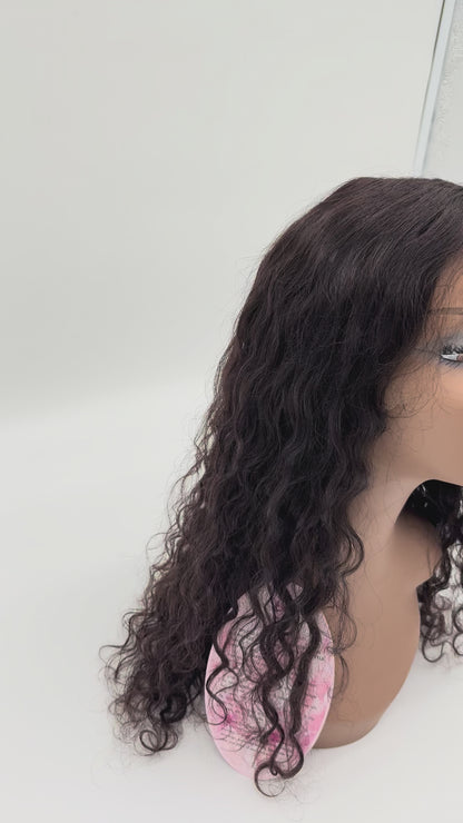 Loose Curly Lace Front Wig – 22” 1B