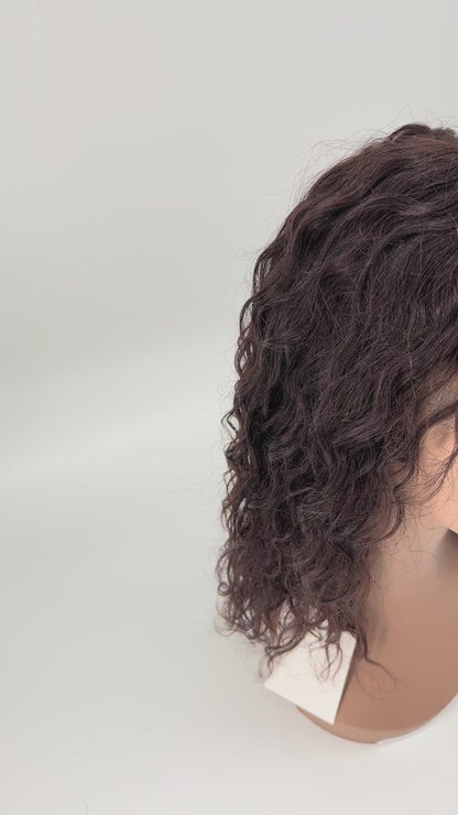New York Style Curly Lace Front Wig – #2 Natural Brown