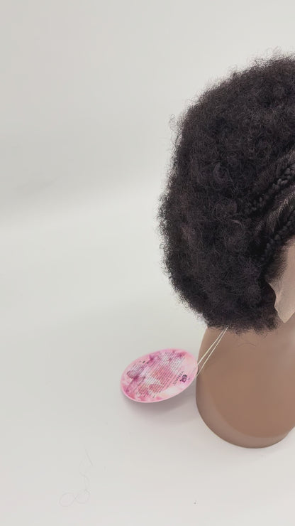 KIWI 13*4 Pre Braided Afro Wig