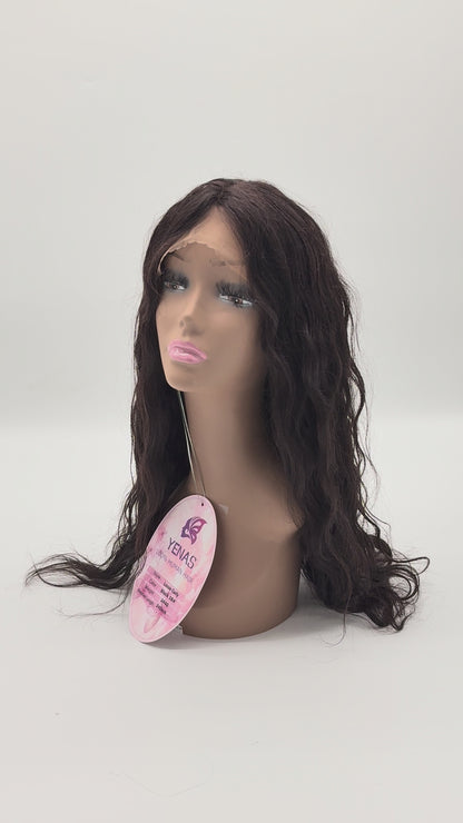 Loose Curly Lace Frontal Wig – 24” 1B