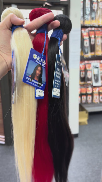 KIWI Season Blue Bundle – 100% Human Hair Straight Bundle Sew-In for weaving (10’’–30’’)