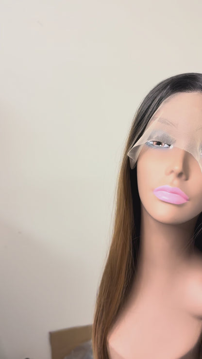 24" Straight Synthetic Lace Front Wig (3 Colors)