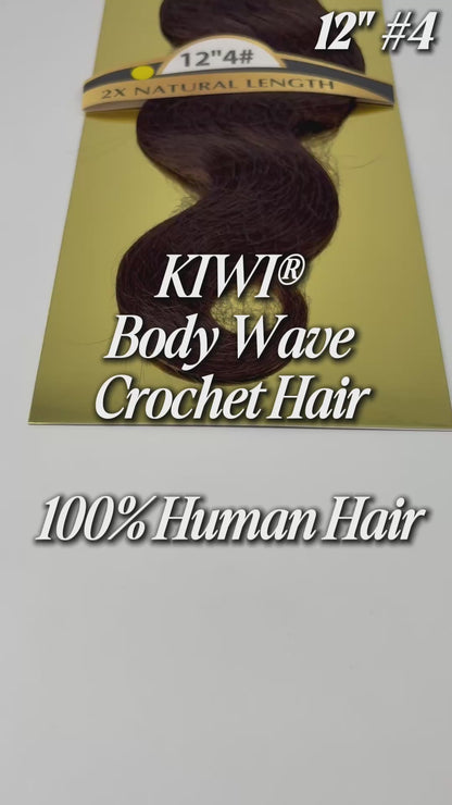 KIWI® Seamless Crochet™ Body Wave – Feather Crochet Human Hair Extensions