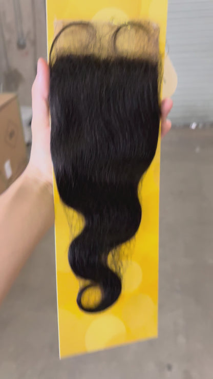 KIWI®  HD Lace Closure – Straight & Body Wave 100% Human Hair | 2×6 4×5 5×5 13×4 Sizes