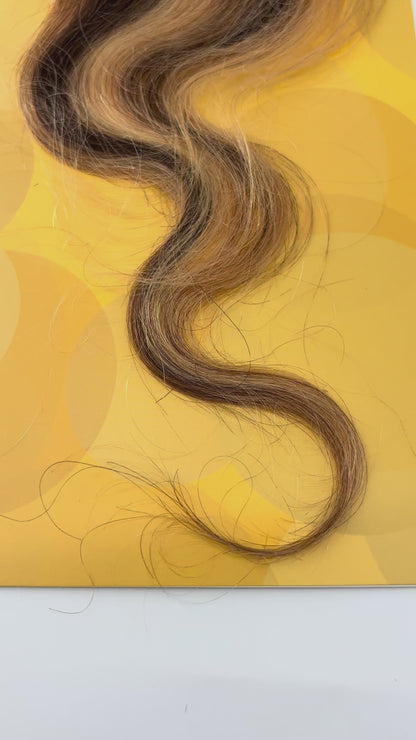 KIWI® HD Lace Closure – Highlight Brown Blonde Straight & Body Wave 100% Human Hair | 4×5 Size