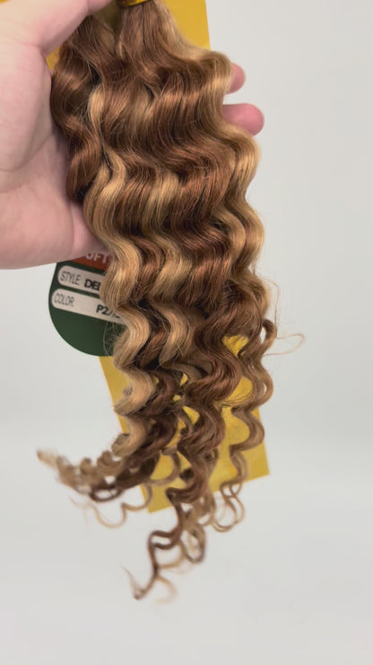 KIWI® Deep Wave Bulk Human Hair for Braiding – Natural Bohemian Curls
