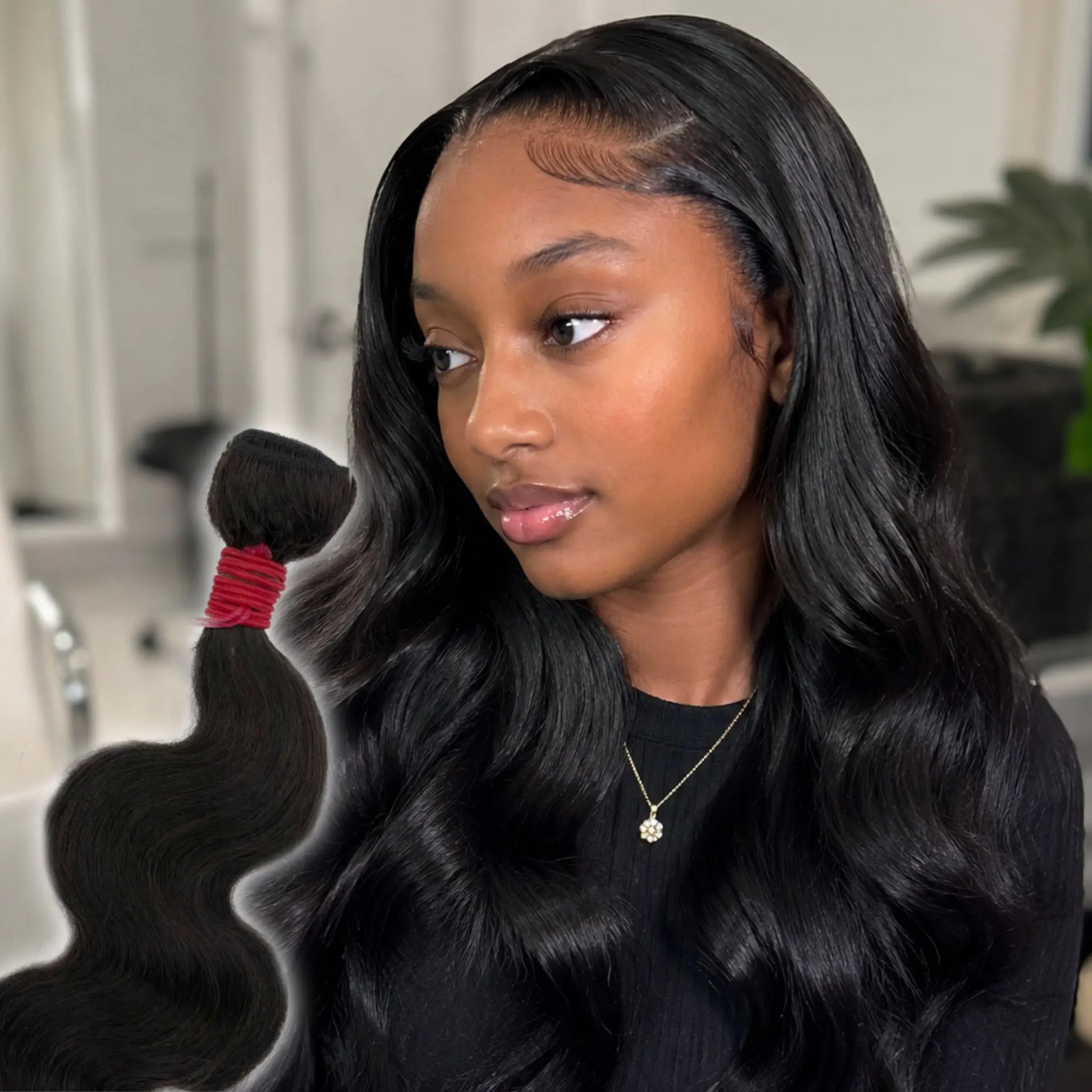KIWI® Season Red Body Wave Human Hair Bundles – Sew In Hair Extensions for Natural Bouncy Look My Store