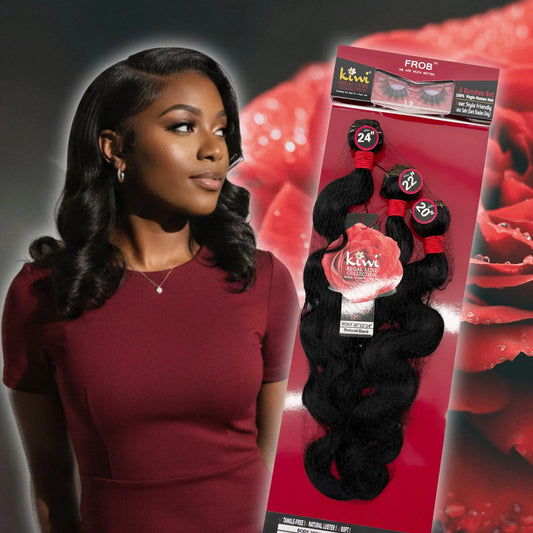 Kiwi® Regal Luxe 3 Bundle Set — Virgin Human Hair (Wave & Straight)
