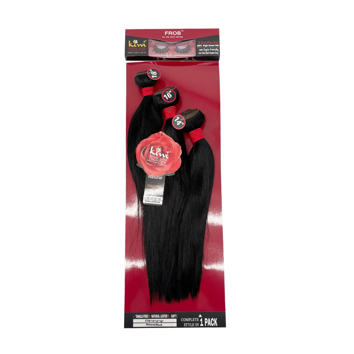 KIWI Straight 3 Bundle Human Hair Set