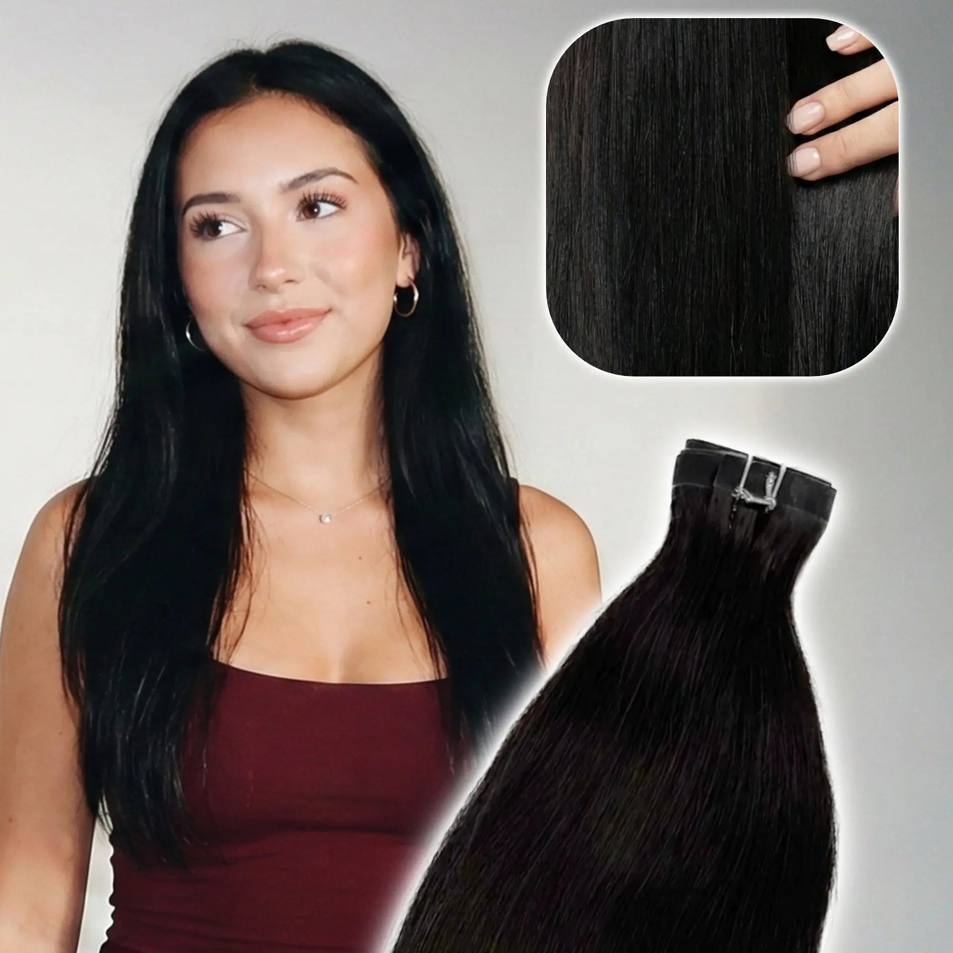 Seamless Clip-In Hair Extensions-4pcs KIWI HAIR BEAUTY