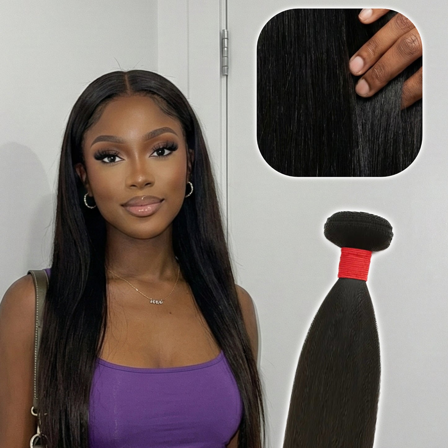 KIWI Season Red Straight Hair Bundles for Weaving – 100% Human Hair Sew In Extensions | KIWI®