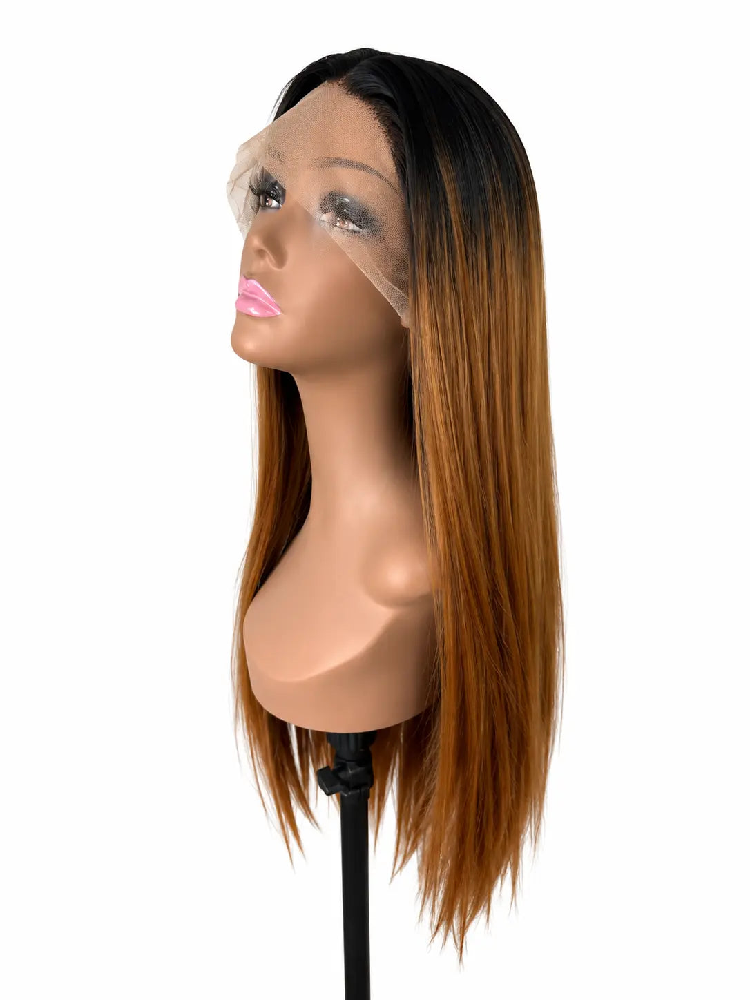 24" Straight Synthetic Lace Front Wig (3 Colors) KIWI HAIR BEAUTY