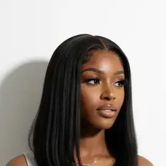 24" Straight Synthetic Lace Frontal Wig | Natural Hairline KIWI HAIR BEAUTY