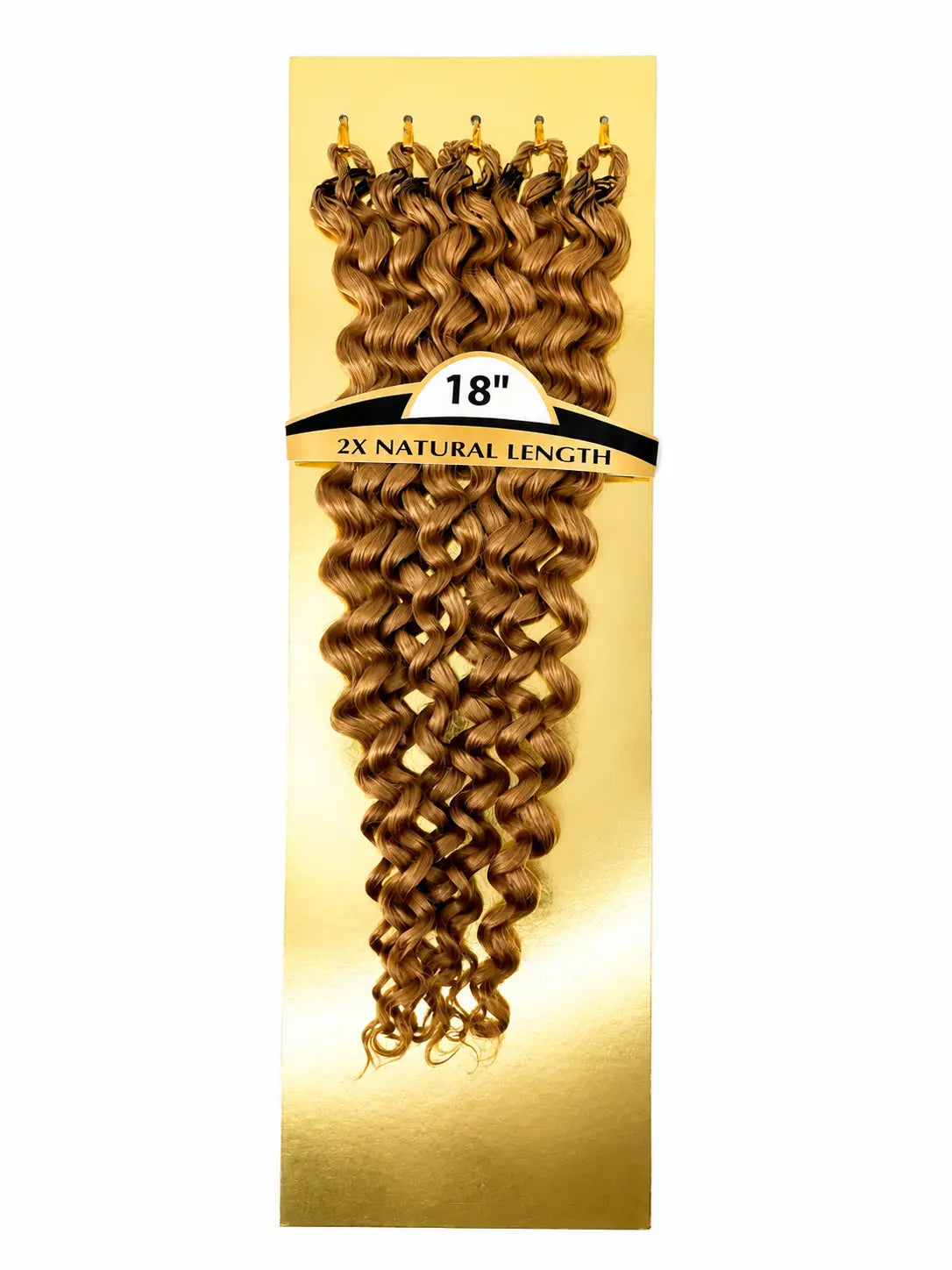 Water Wave crochet human hair in Honey Blonde