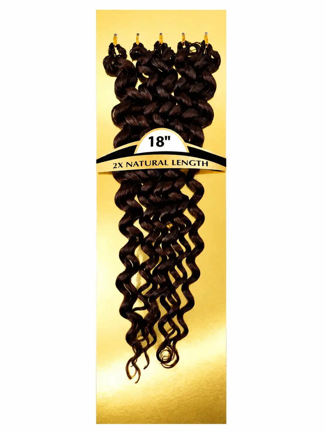 Water Wave crochet human hair in Natural color